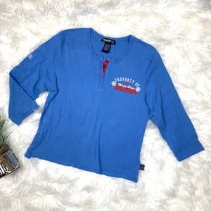 Vintage 2000s Y2K Ski Bum Mudd Dream Sleep Top Large